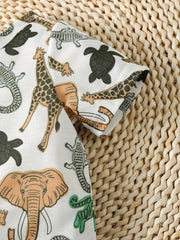 Cute Animal Print T-Shirts for Kids - Perfect for Summer