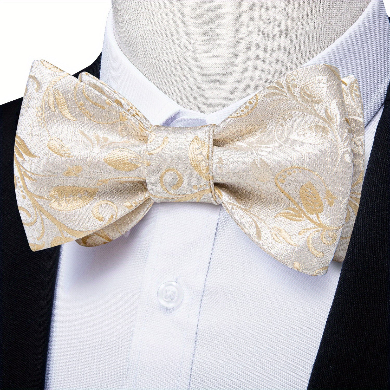Men's Silk Paisley Bow Tie Set for Wedding Formal Event