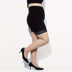 Floral Two Tone Control Top Tights