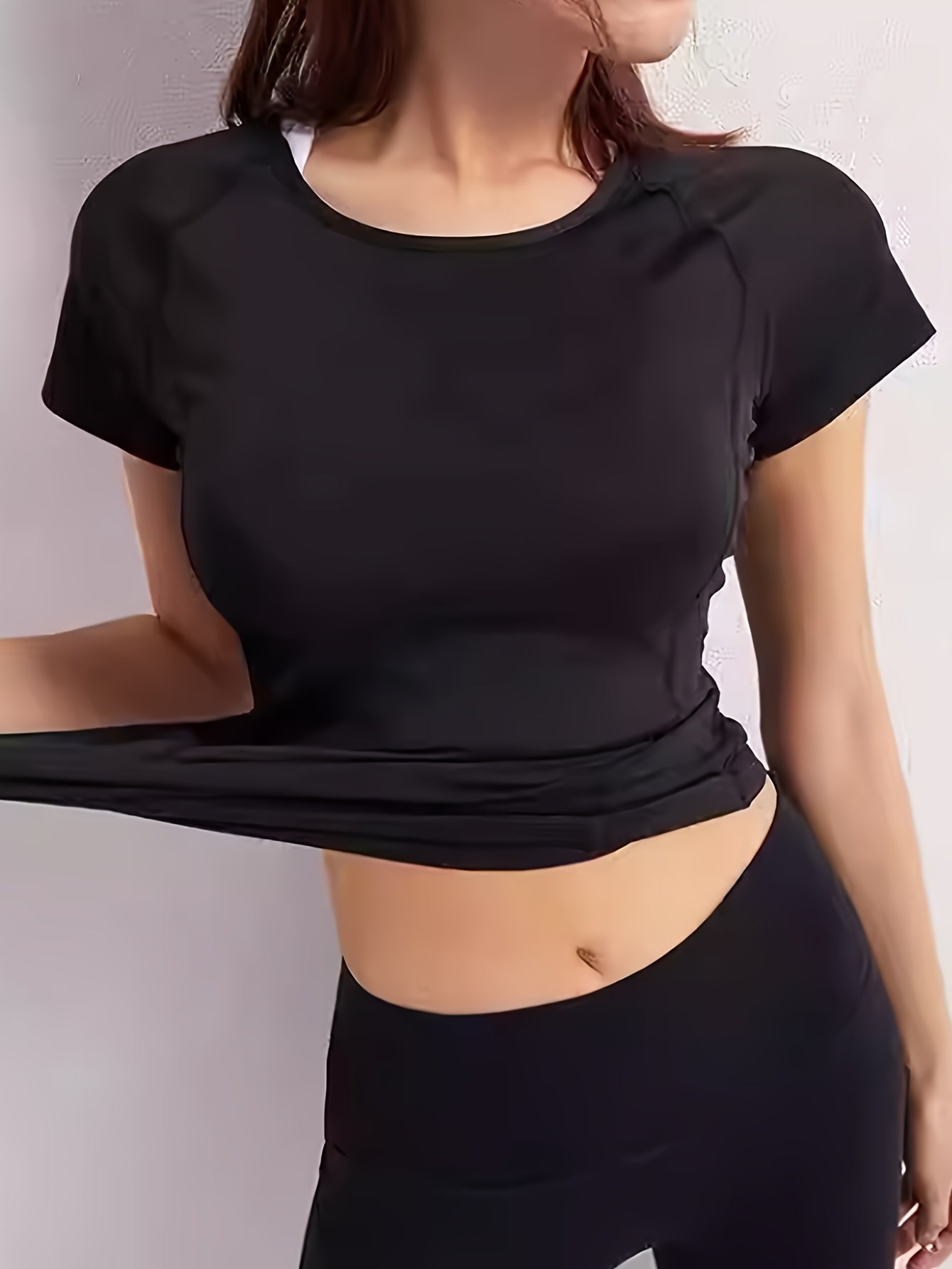 Women's Quick Dry Sports T-Shirt, Breathable Fabric, Short Sleeves