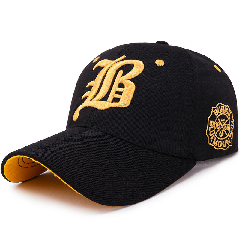 Embroidered Alphabet Peaked Cap - Summer Stylish