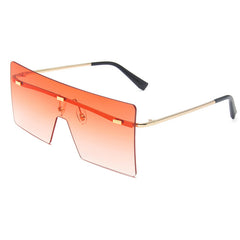 Men Rimless Sunglasses UV Protection Summer Sunglasses