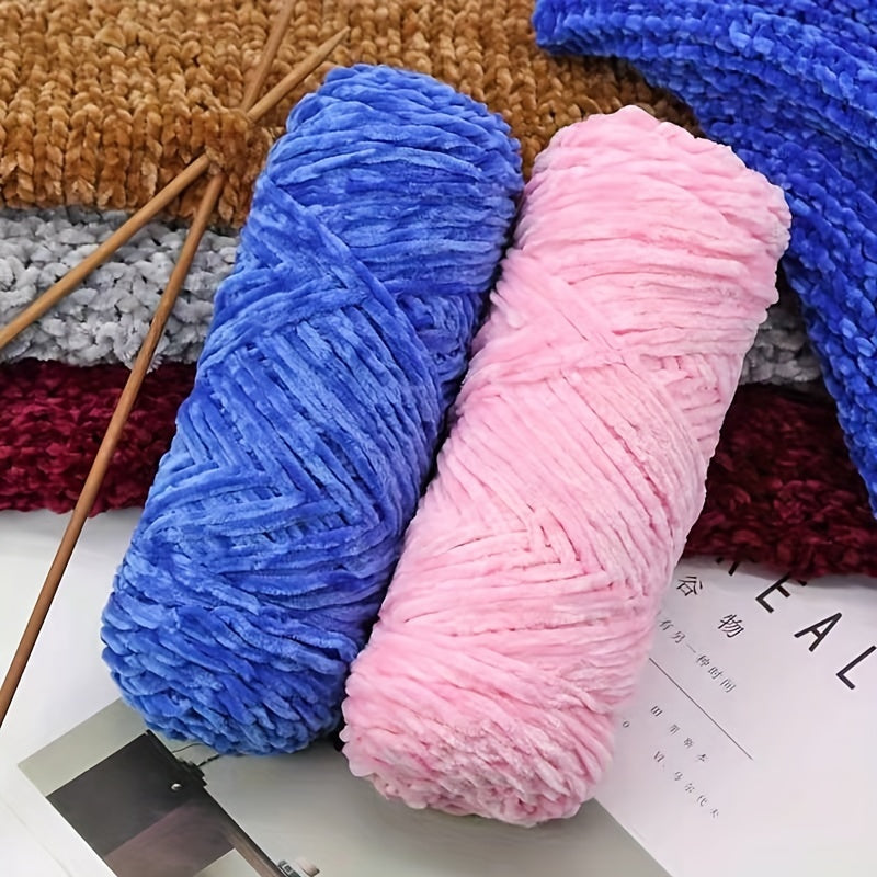 4pc Velvet Yarn for Hand Knitting Crocheting Violent Bear Doll 100g pc