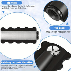 Cue Tip Shaper 5-in-1 for Snooker and Pool Cue Tips