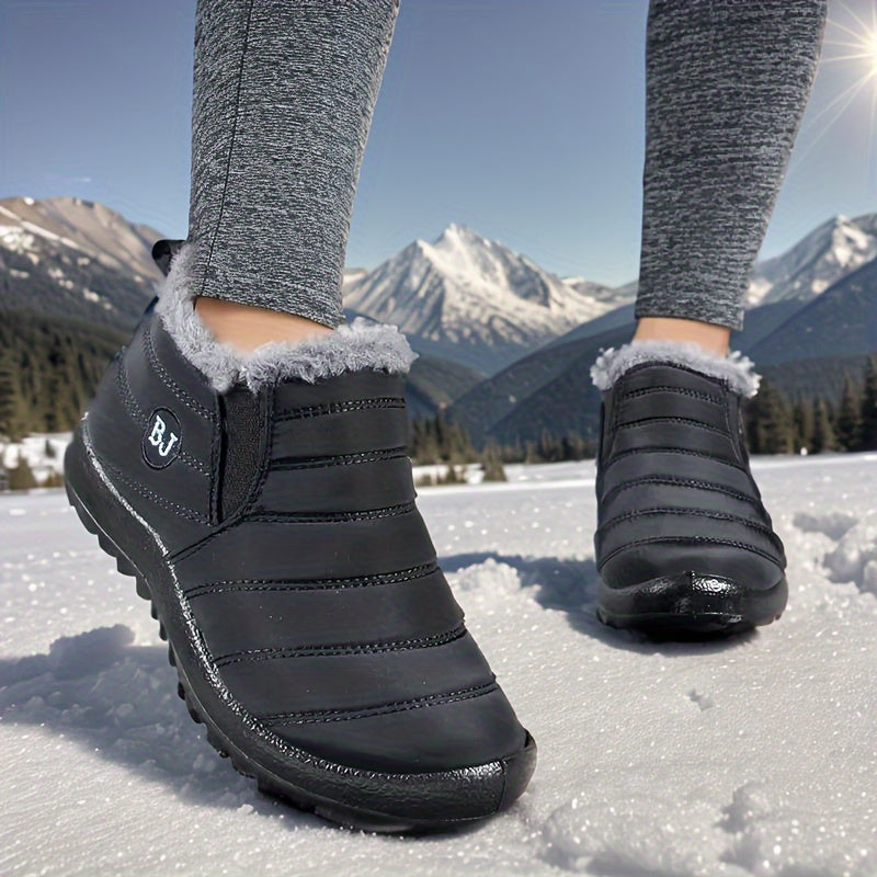 Women's Non-slip Snow Shoes Waterproof Winter Ankle Shoes