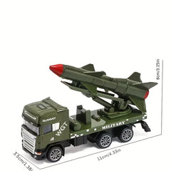 European Style Military Missile Rocket Transport Car Model Toy