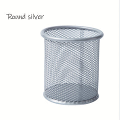 Iron Hollow Desktop Storage Pen Container Student Office Stationery