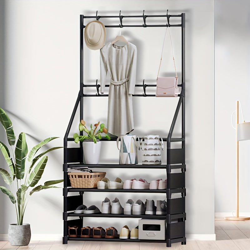 8-Hook Shoe Rack for Living Room Bathroom Hallway