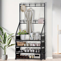 8-Hook Shoe Rack for Living Room Bathroom Hallway