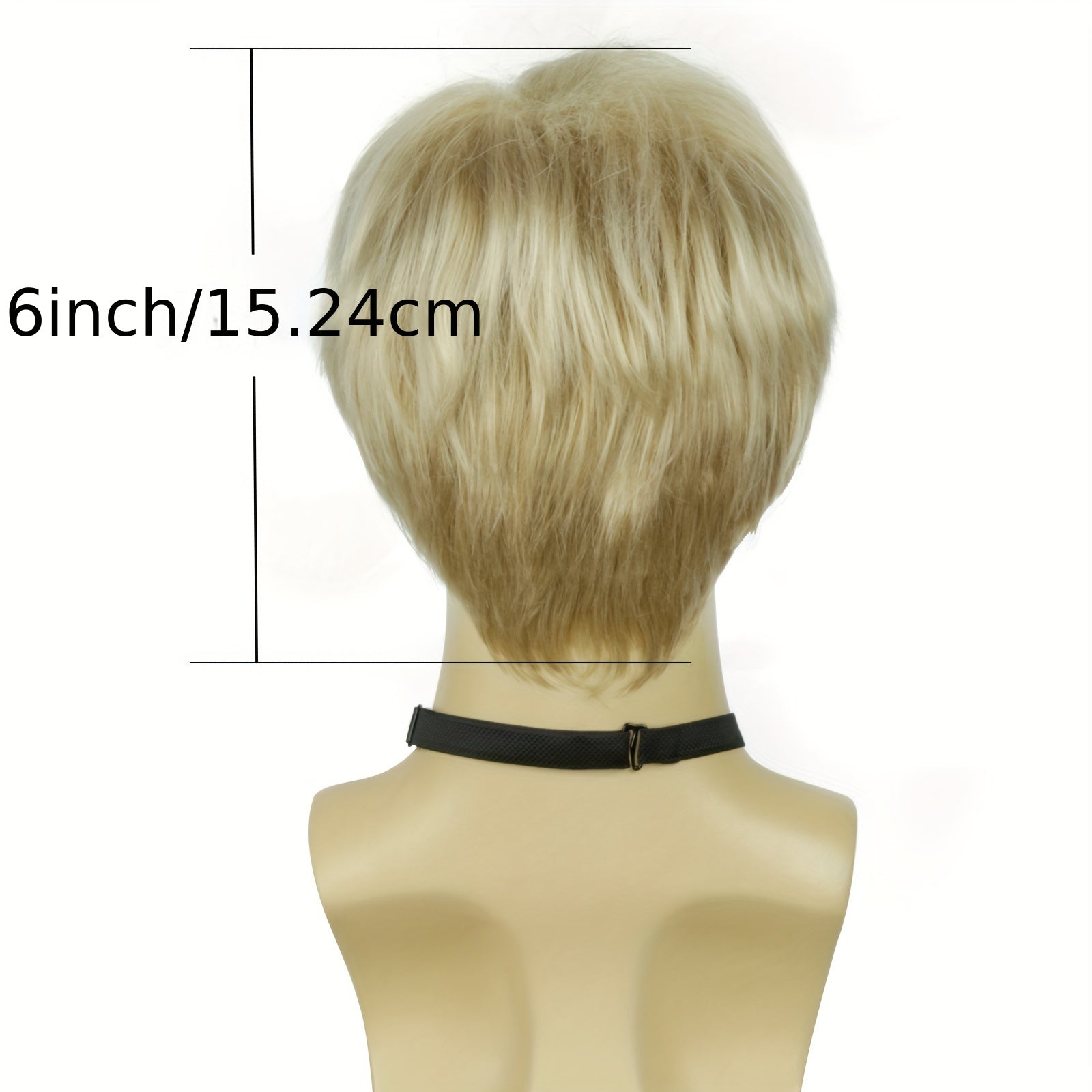 Men's Blonde Short Straight Synthetic Full Wig Cosplay Anime Hair