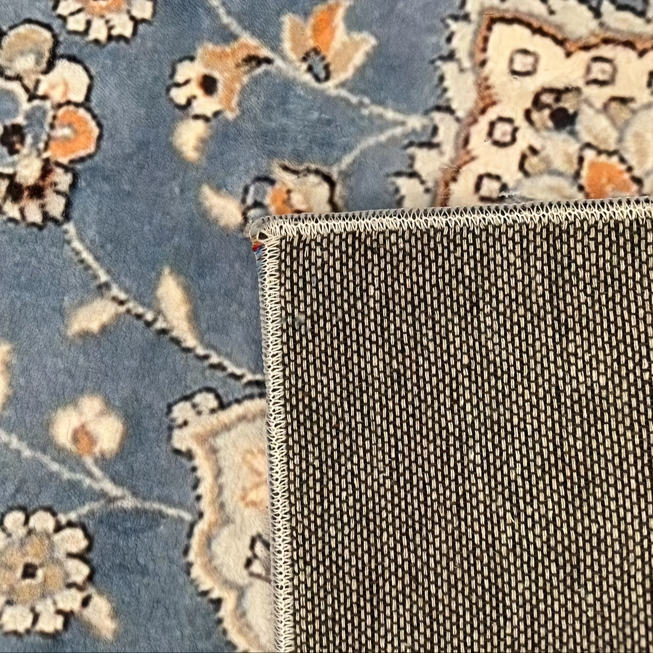 Vintage Boho Round Area Rug Waterproof Stain Resistant Soft Cashmere Carpet