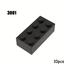 10pcs 2x4 Base Brick Set 3001 for MOC Building Blocks