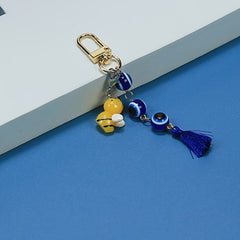Little Bee Keychain Bag Purse Tassel Pendant
