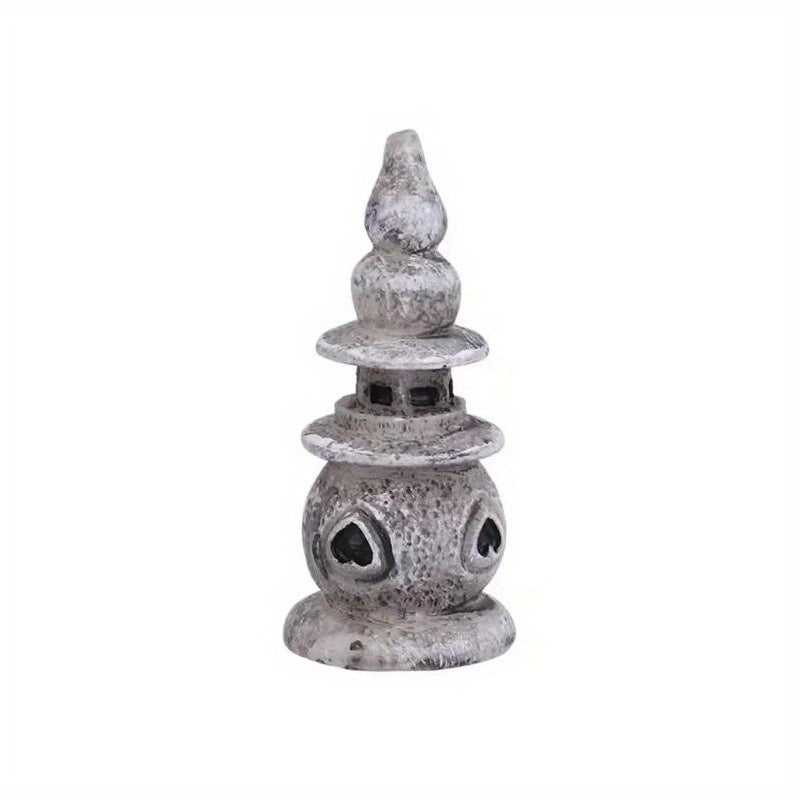 Fairy Garden Bridge Lighthouse Pond Statue DIY Craft Decoration
