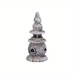 Fairy Garden Bridge Lighthouse Pond Statue DIY Craft Decoration
