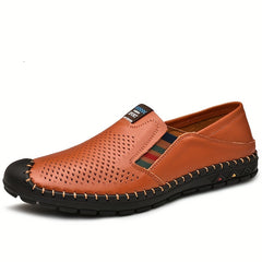 Men's Ventilated Loafer Shoes Non-slip Slip On Shoes