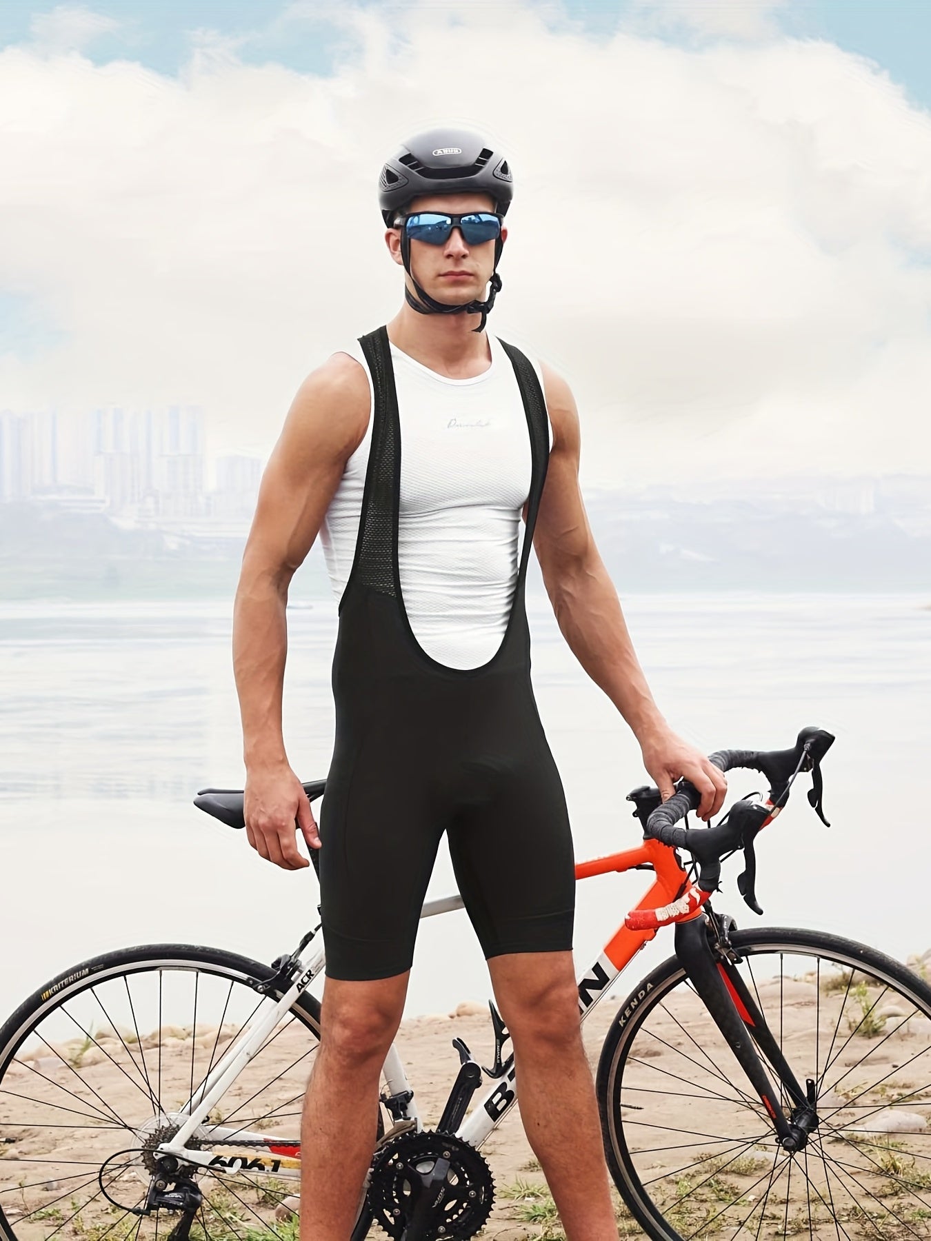 Men's Cycling Bib Shorts, 3D Padding, Moisture Wicking