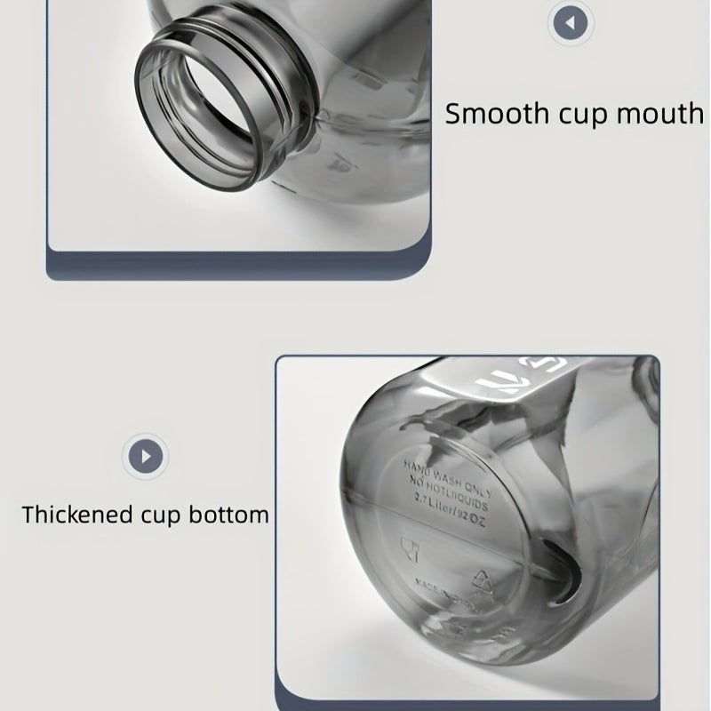 7L Large Capacity Sports Water Bottle Portable Plastic Cup