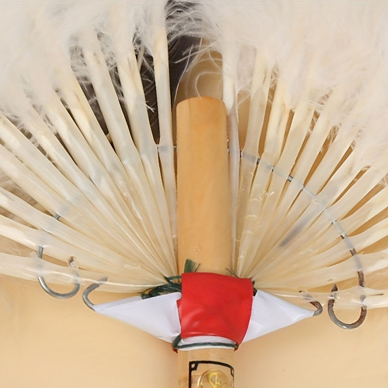 Portable Goose Feather Fan Chinese Style Vintage Fan