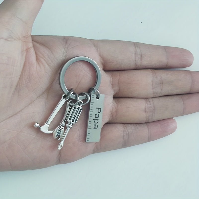 DAD Stainless Steel Keychain Wrench Screwdriver Accessories Gift