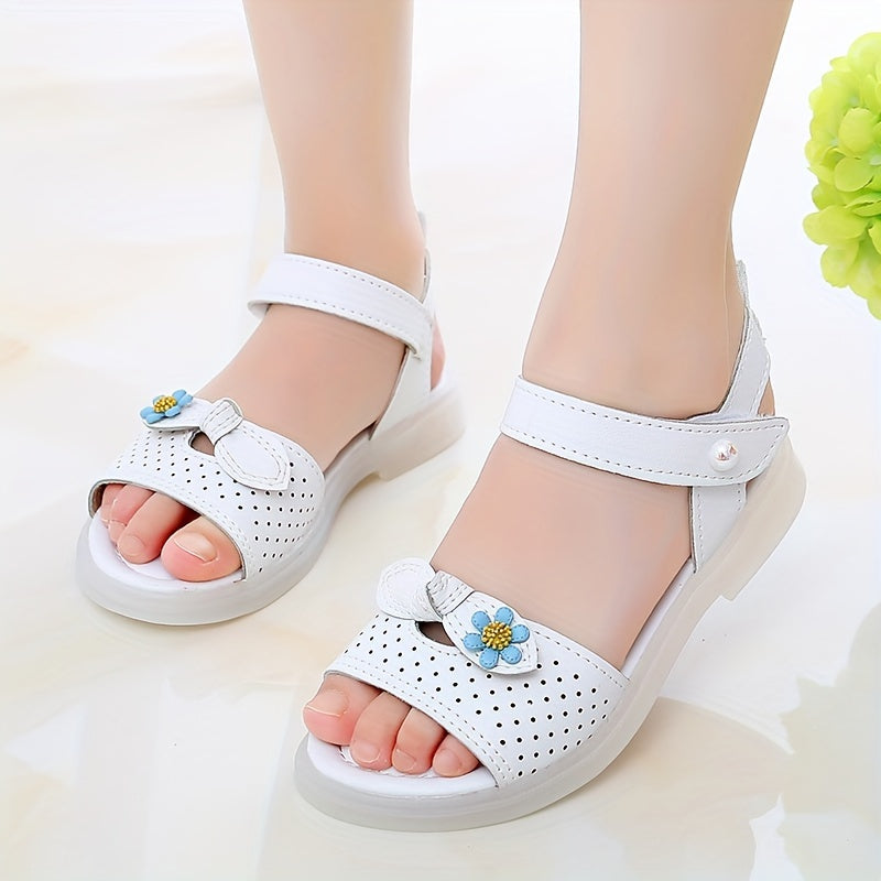 Girls' Lightweight Open Toe Sandals for Summer Beach