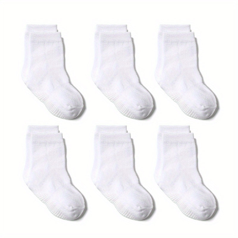 6pairs Baby Boys Non-slip Casual Socks Multicolor Set