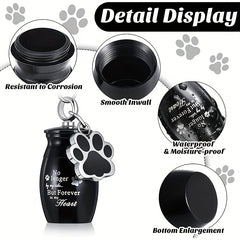 Small Pet Cremation Keychain Keepsake Memorial Jewelry for Dogs Cats