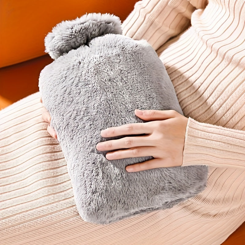 1000ml Plush Hot Water Bag PVC Explosion Proof Anti Scalding Hand Warmer