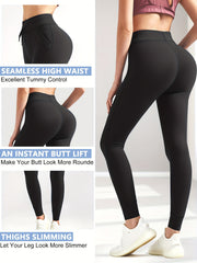 High Waist Yoga Leggings with Butt Lifting Pockets