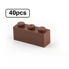 40pcs 1x3 High Brick Small Particle Building Blocks for Creativity & Imagination