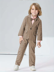 Boys Formal Outfit Blazer Shirt Pants Set