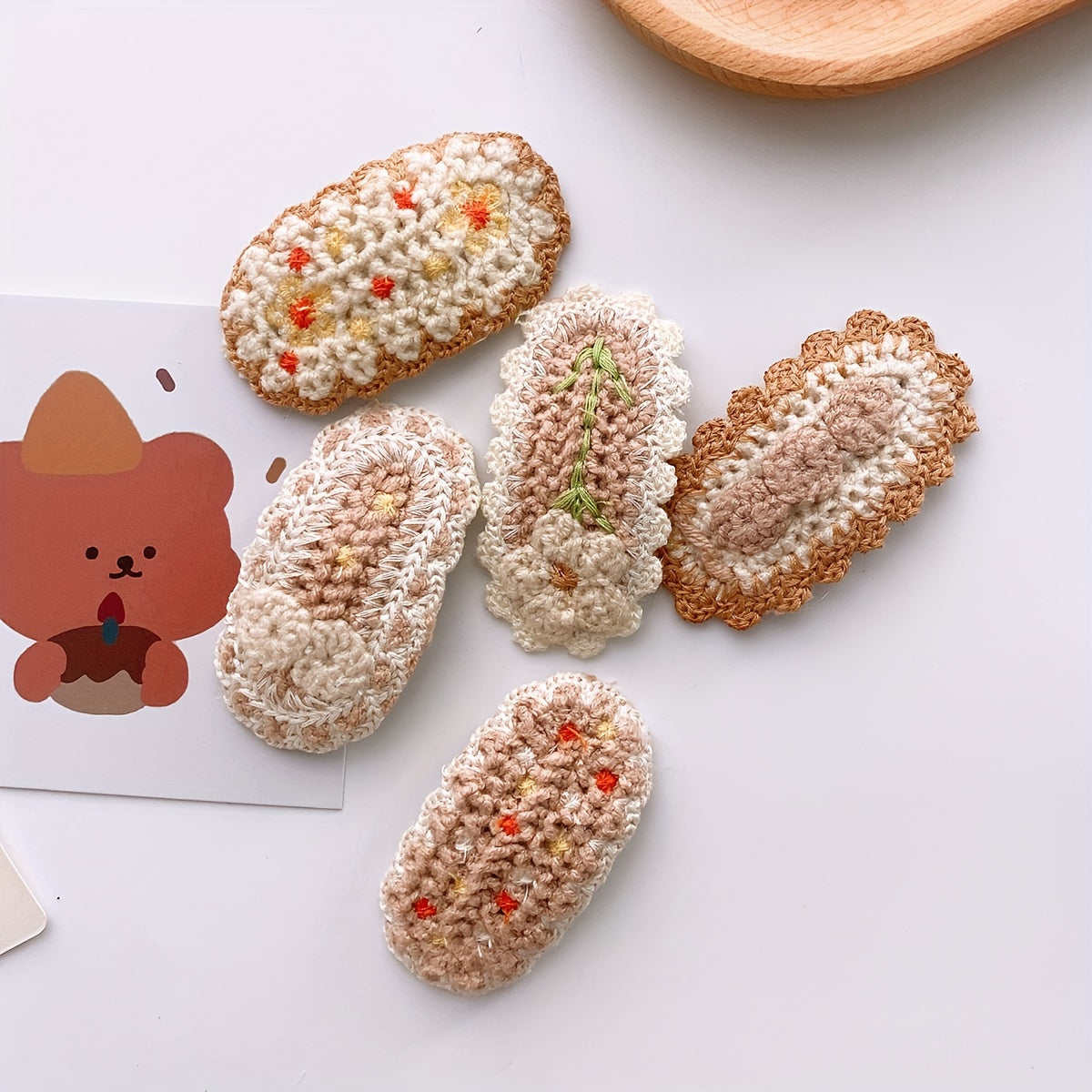 Lace Knitted Sweet Hairpin for Kids
