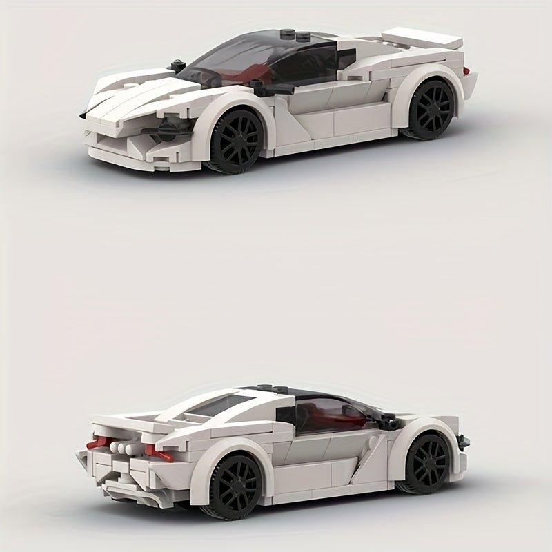 183pcs Retro Sports Car Racing Building Blocks Mosaic Toys
