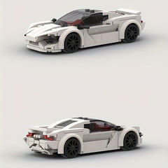 183pcs Retro Sports Car Racing Building Blocks Mosaic Toys