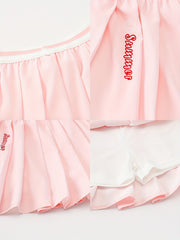 Girls Pleated Skate Tennis Skirt Dry Fit Comfortable Summer
