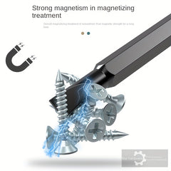 Telescopic Magnetic Screwdriver Set Hard Screwdriver Household