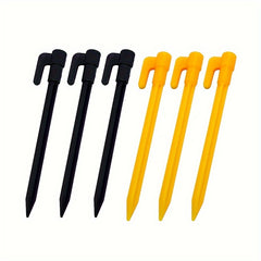 10pcs Camping Tent Pegs Plastic Beach Inflatable Sofa Ground Nail Stakes