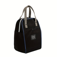 Insulated Lunch Bag Double Zip Waterproof Easy Carry Students Office