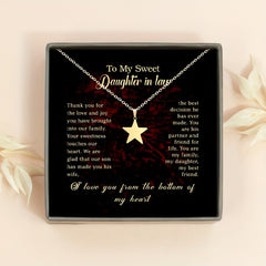 Girl's Stars Necklace Lucky Symbol Good Blessing Jewelry Romantic Daily Wear