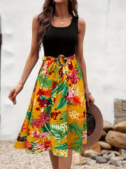 Floral Print Tank Dress for Spring & Summer