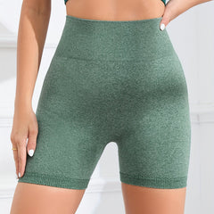High Waist Seamless Hip Lifting Yoga Shorts