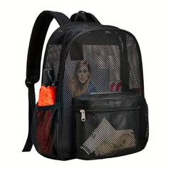 Large Capacity Mesh Backpack for Hiking and Camping