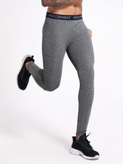 Men's Solid Leggings Active Quick Drying Sports Compression Pants