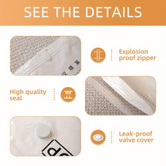 6pcs Vacuum Compression Storage Bags for Clothes Blankets Shir