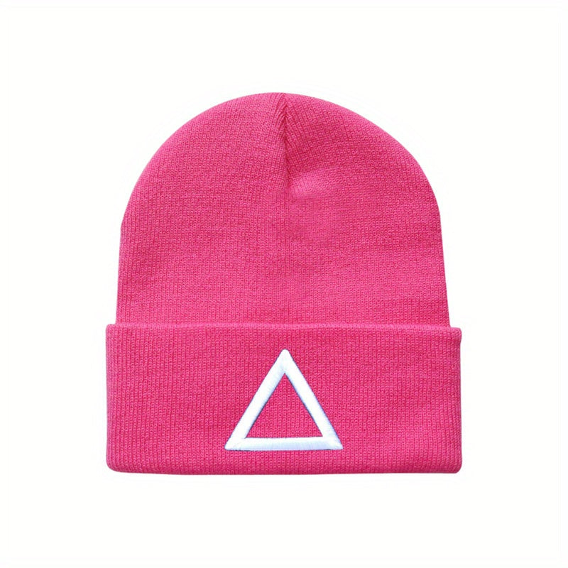 Embroidered Knit Hat for Men