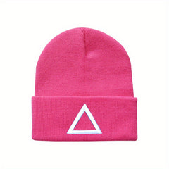 Embroidered Knit Hat for Men