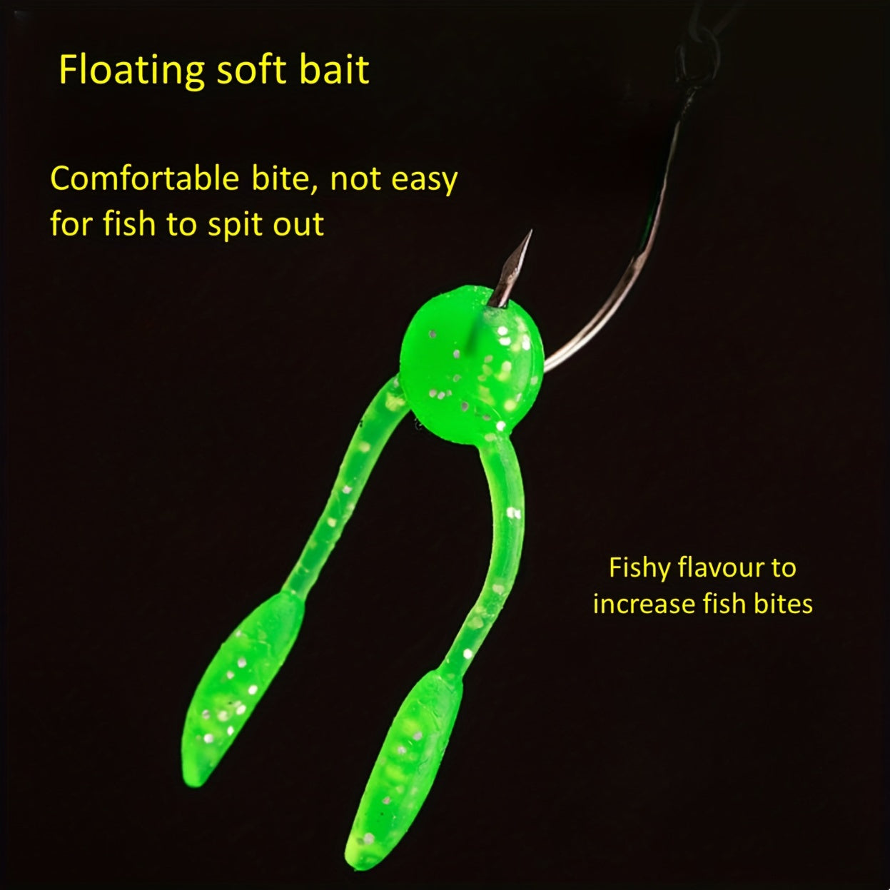 20pcs 3 Floating Soft Bait Fishing Lure TPE Material Outdoor Fishing