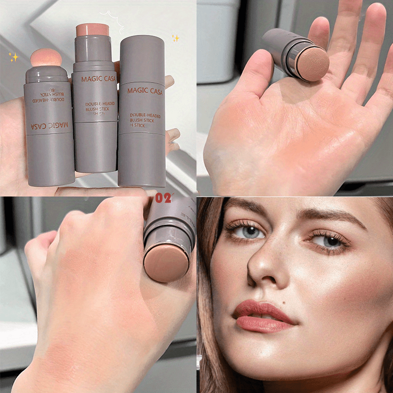 Double Headed Sponge Blush Cream for Lip and Cheek