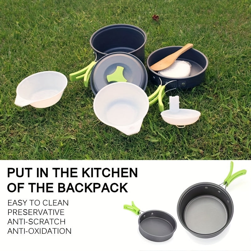 Portable Camping Cooking Cutlery Set - Outdoor Cookware for Hiking and Picnic