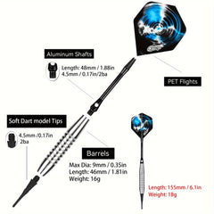 CyeeLife Soft Tip Darts Set w/ Aluminum Alloy Shaft